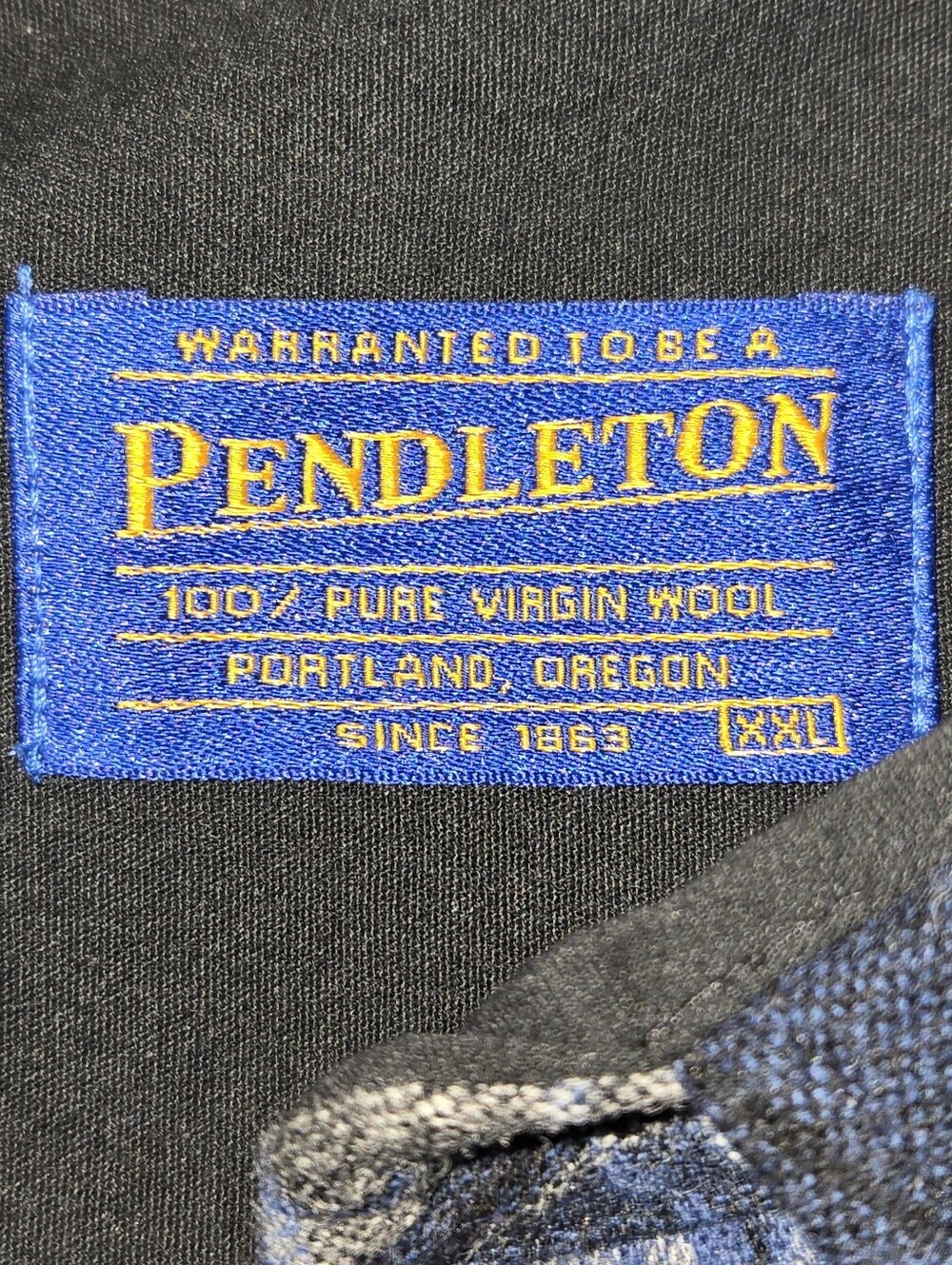 Pendleton Rn 29685 Blue Plaid Size XXL Y2k Excellent Condition - Picture 3 of 10